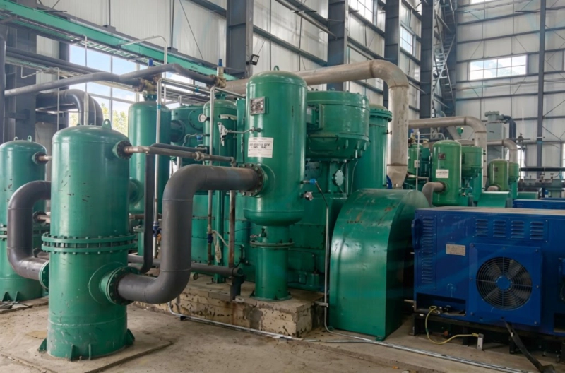 3ZW-47/15 High-Capacity 3-Stage Oil-Free Oxygen Compressor main unit installed for massive industrial pipeline boosting