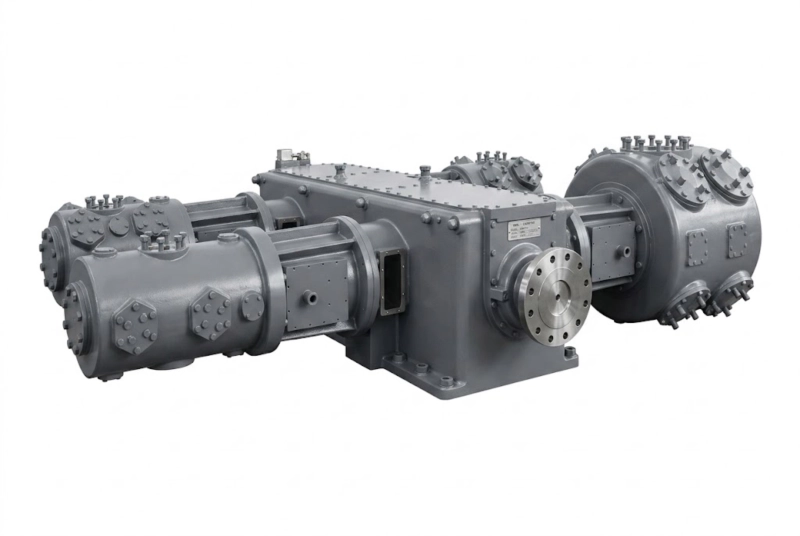 4MW-56/36 Mega-Capacity 4-Stage Oil-Free Oxygen Compressor main unit installed for massive industrial high-pressure pipeline boosting