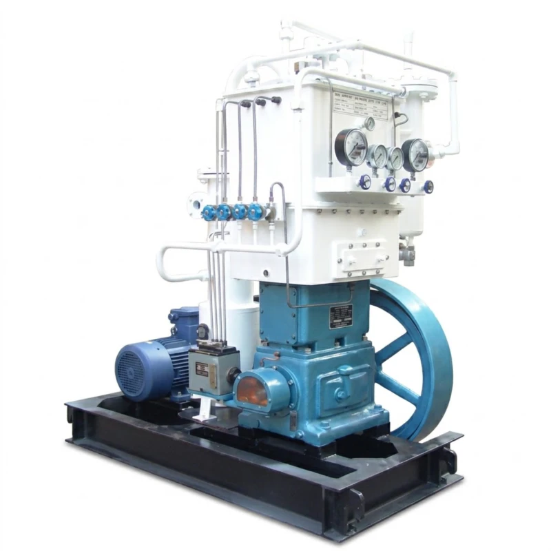 Medical grade oil-free oxygen compressor for hospital pipeline