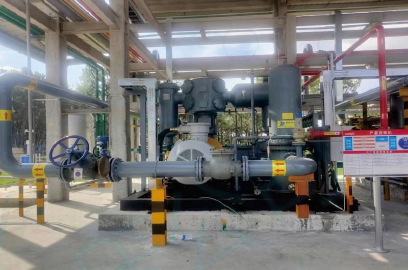 LW-42/8 High-Capacity Oil-Free Oxygen and Nitrogen Compressor main unit installed for heavy industrial pipeline boosting