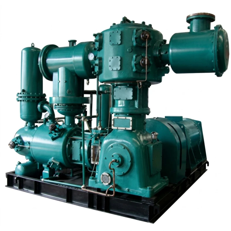 PSA oxygen compressor skid unit with buffer tank
