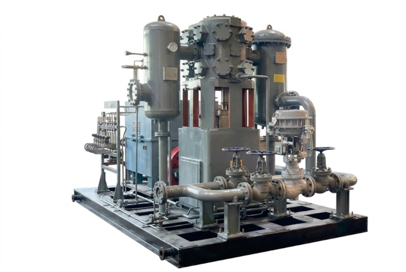 ZW-50/3.5 PSA Oxygen Compressor main unit isolated view showing heavy-duty multi-stage cylinders