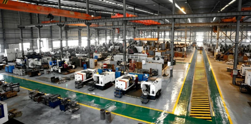 Industrial oxygen compressor machine assembly floor